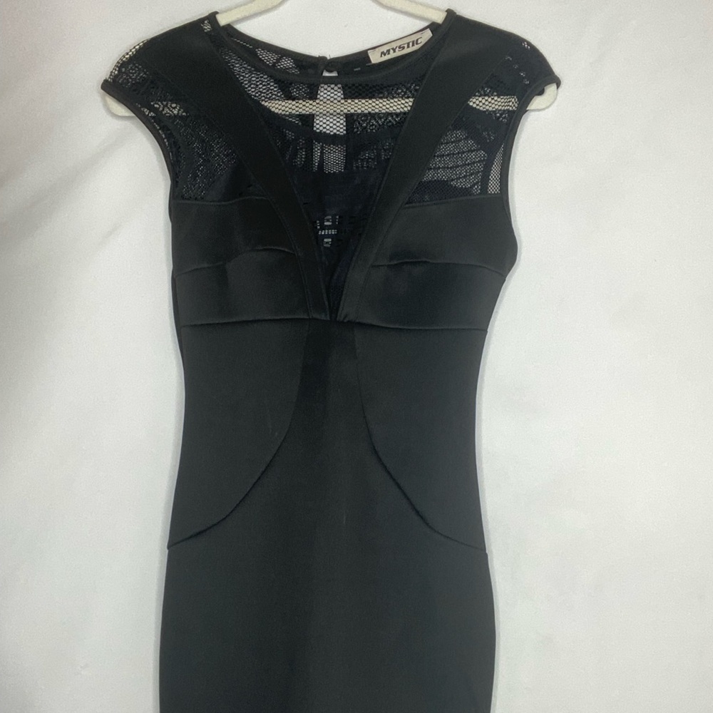 Stunning black mesh dress